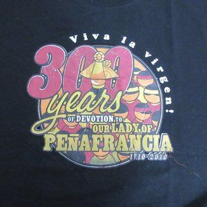 300 Years Devotion to Our Lady of Penafrancia Viva la Virgen T-Shirt Size Large
